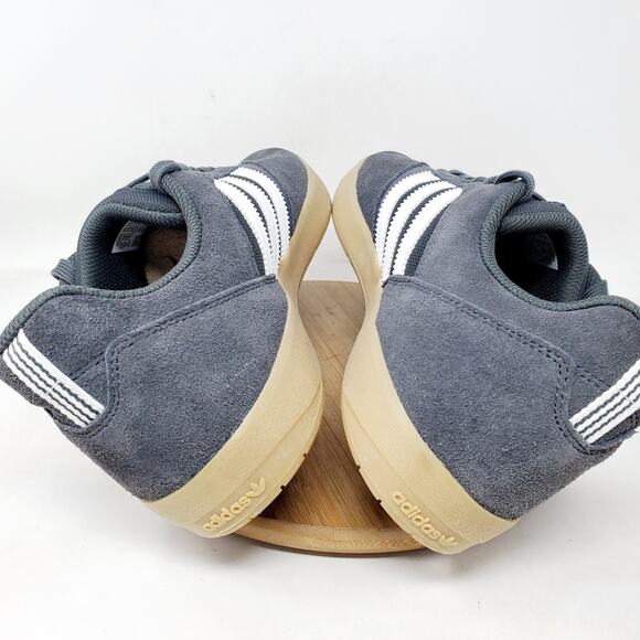 Adidas Suciu ADV Shoe Men 11‎ Grey Suede Classic Skate Low Lace Up Sneaker - Picture 9 of 13